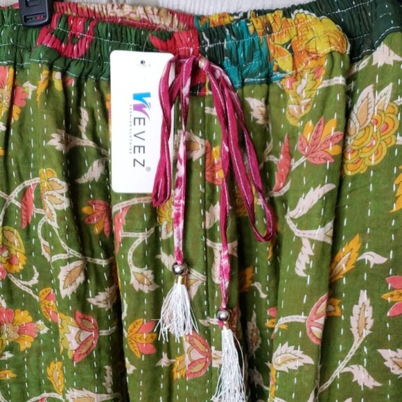 NWT WEVEZ kantha palazzo pants size MEDIUM/Large - Picture 4 of 6